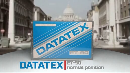 Аудиокассета DATATEX ET-90. Made In Italia.