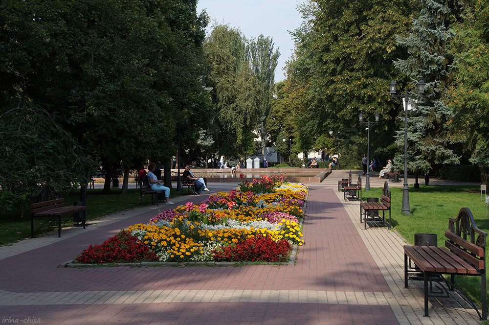 Парк культуры и отдыха одного из южных городсков
