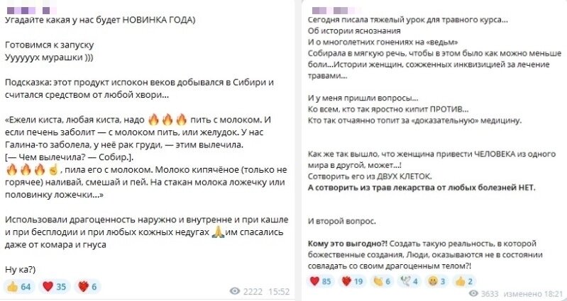    Цитируем посты, которые и сегодня можно найти в блоге травницы. Фото: Скриншот/ Блог Евгений Беляевской