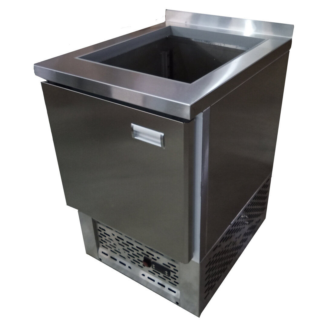 Стол холодильный саладетта с бортом 1 дверь СХСдП-1Д-56/70