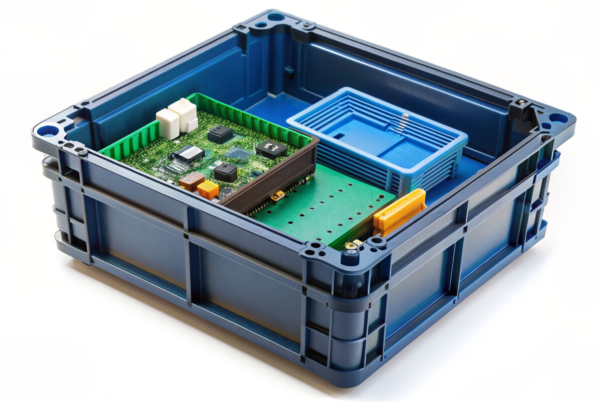 Антистатическая пластиковая тара для электроники и радиотехнических  материалов | КИИТ - все для склада и производства | Дзен