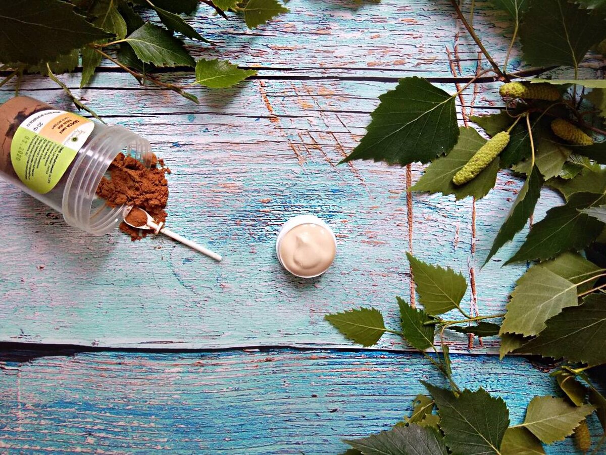 образец крема с экстрактом берёзы