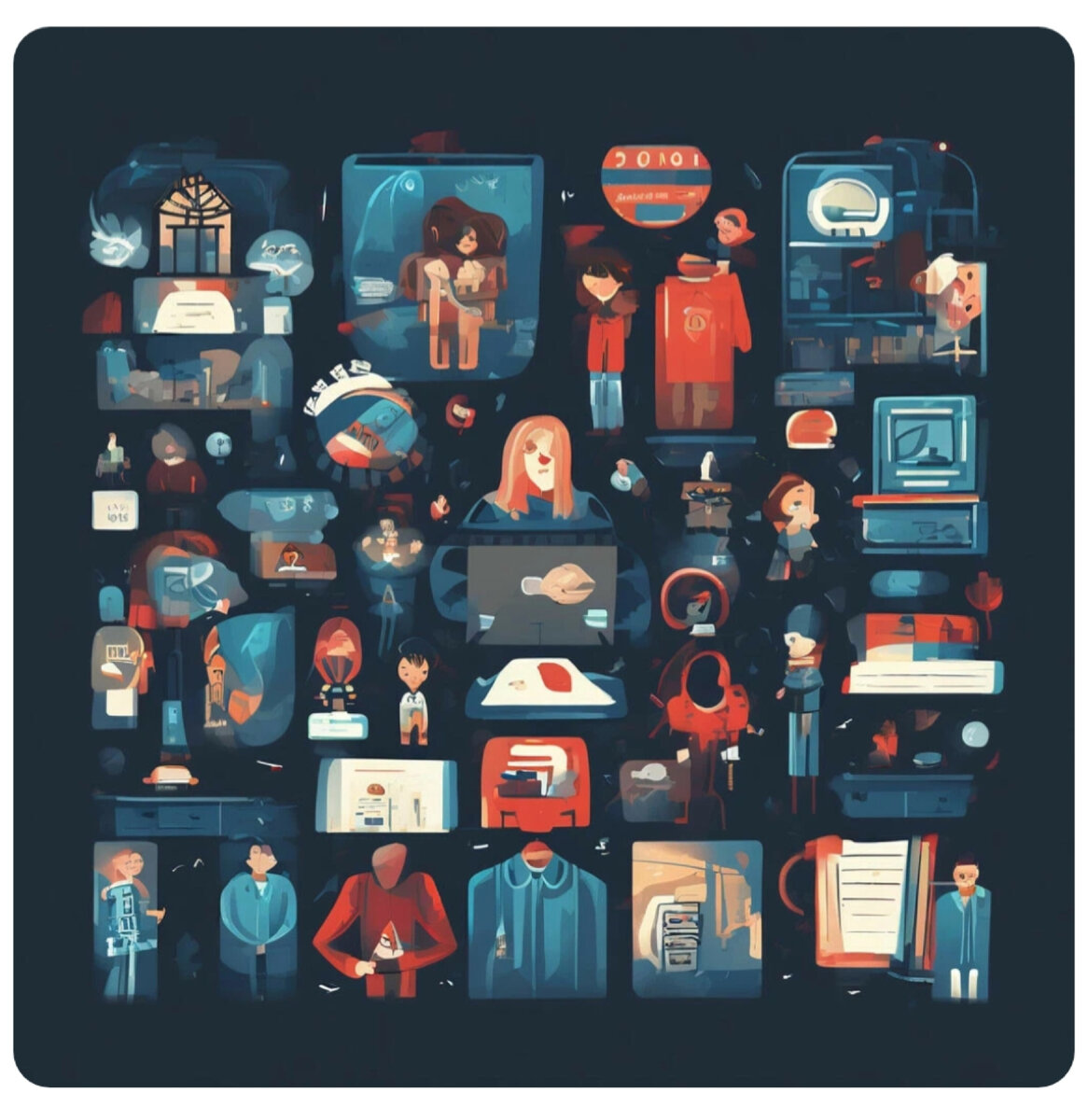 Соцзащита по версии Шедеврум. Ну примерно такой хаос и был😁