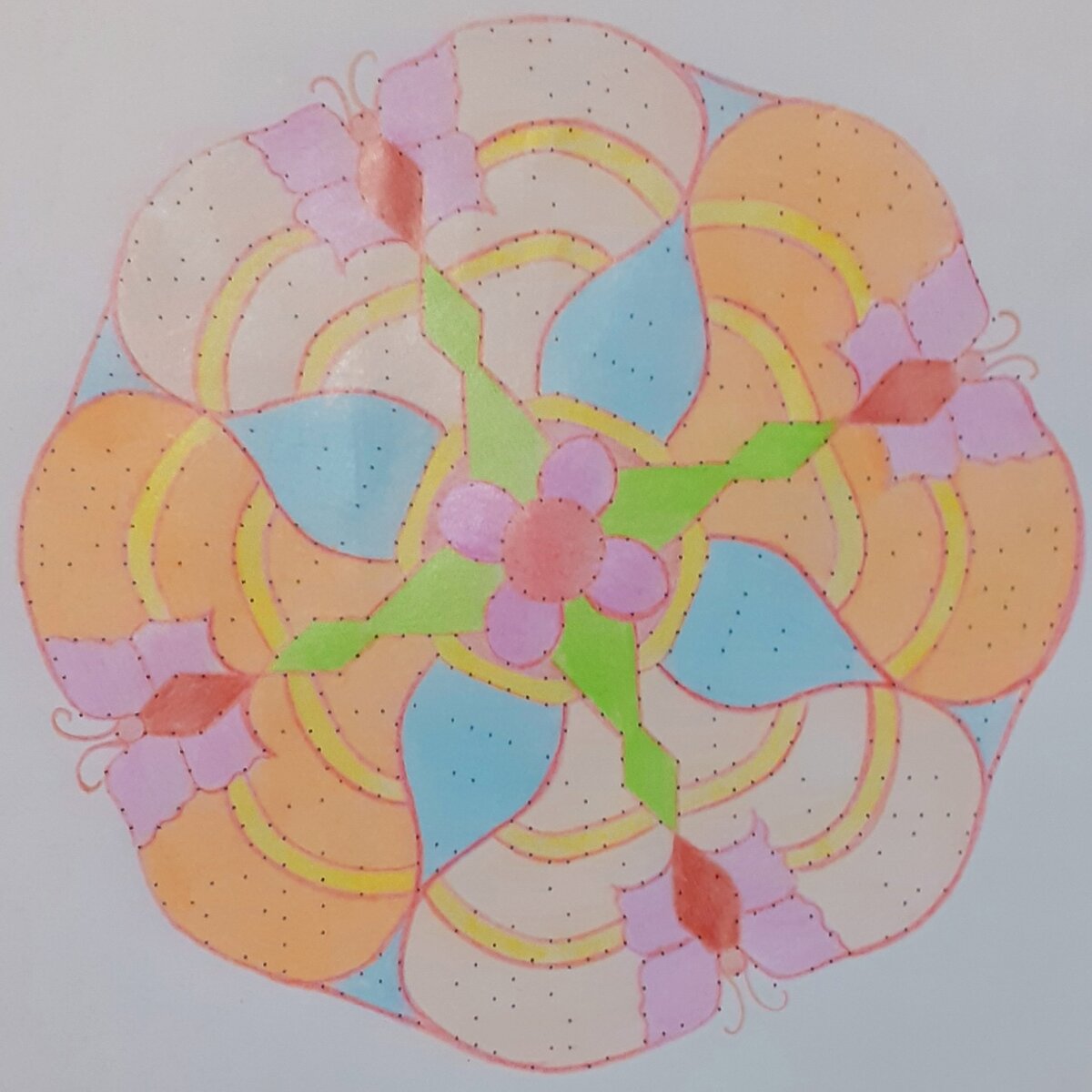 Моя точечная мандала Июнь 2024г