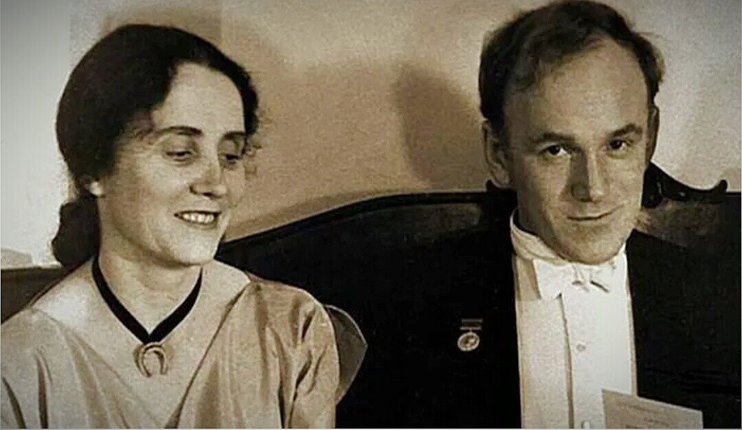 Нина Дорлиак и Святослав Рихтер. (Фото из свободного доступа в интернете).