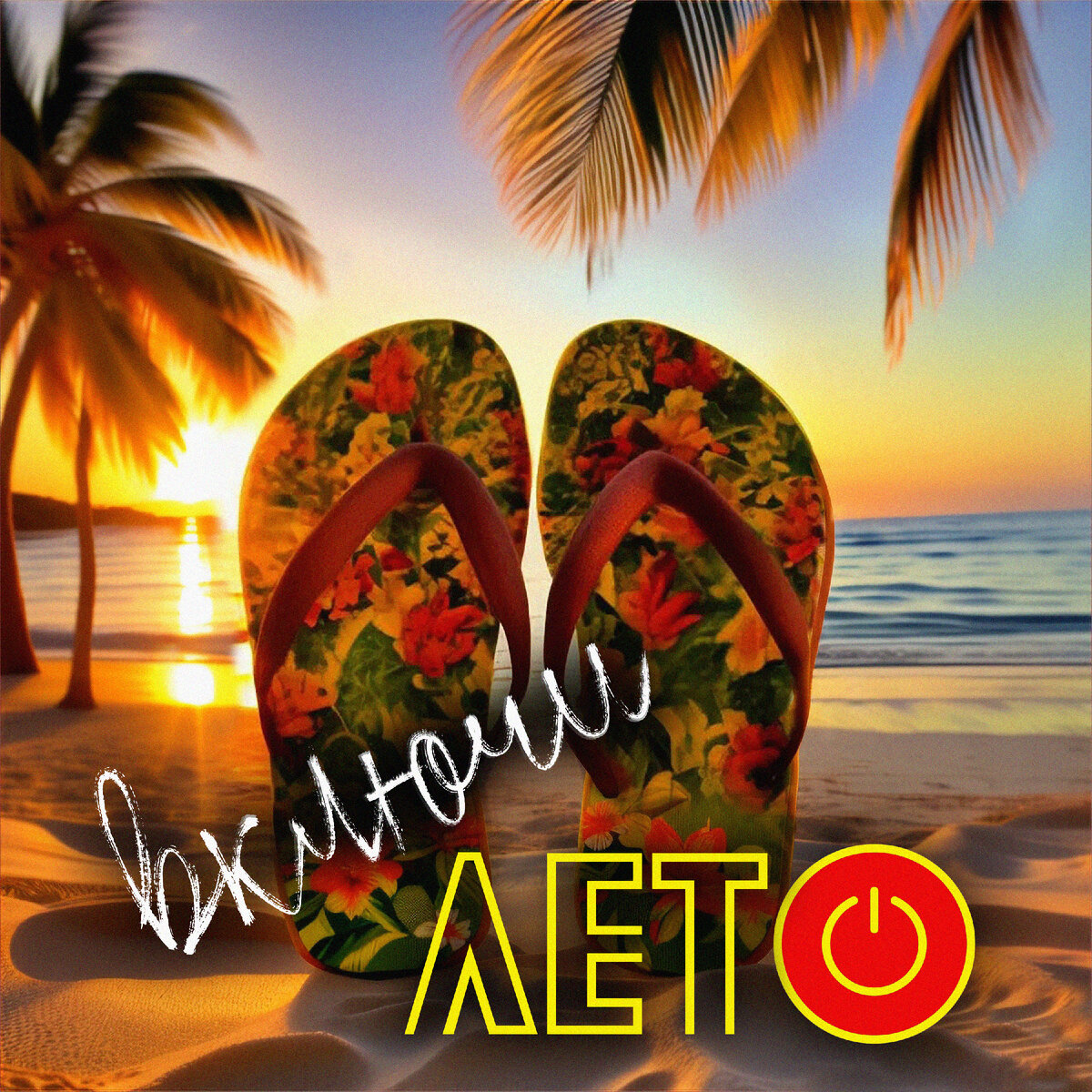 Официальная обложка сингла "Включи лето", 2024