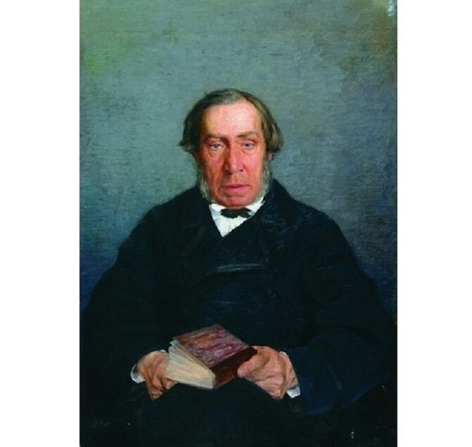 Василий Поленов. Портрет Д.В. Поленова. 1877. Холст, масло. 89,3 х 63. Государственный мемориальный историко-художественный и природный музей-заповедник В.Д. Поленова