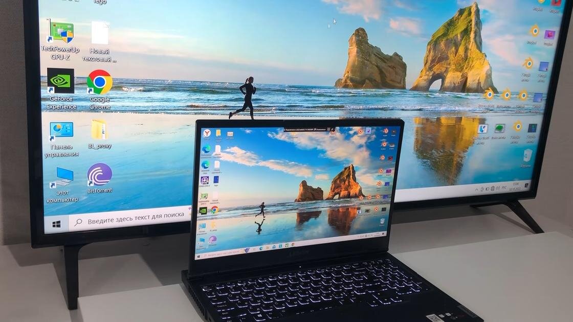    Телевизор и ноутбук:YouTube/dok info