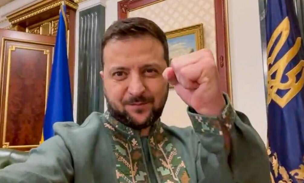   Владимир Зеленский. Иллюстрация: стоп-кадр видео.