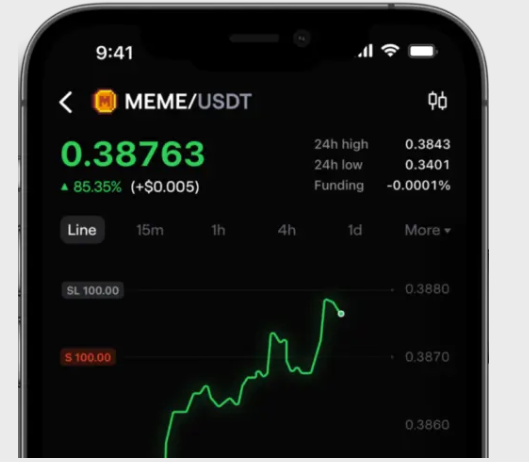 Пример того как будет выглядеть биржа Blum