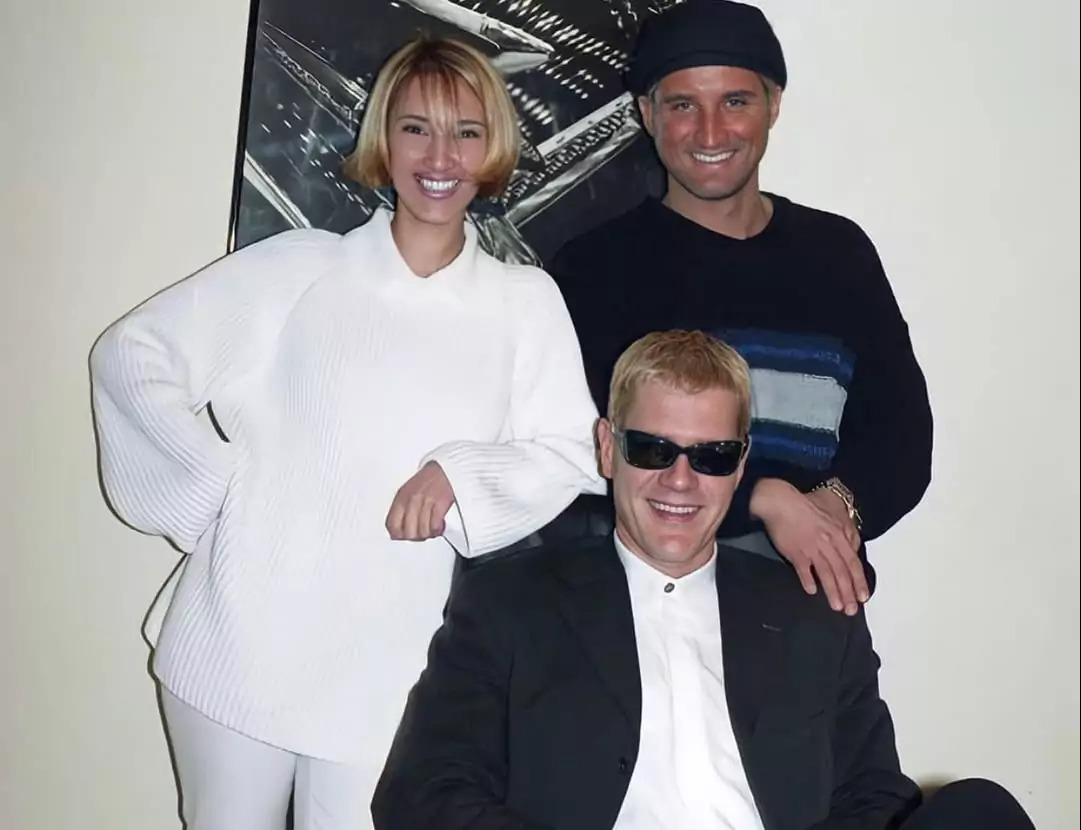 С Ваней Демидовым и Отаром, конец 90-х - начало 00-х. 