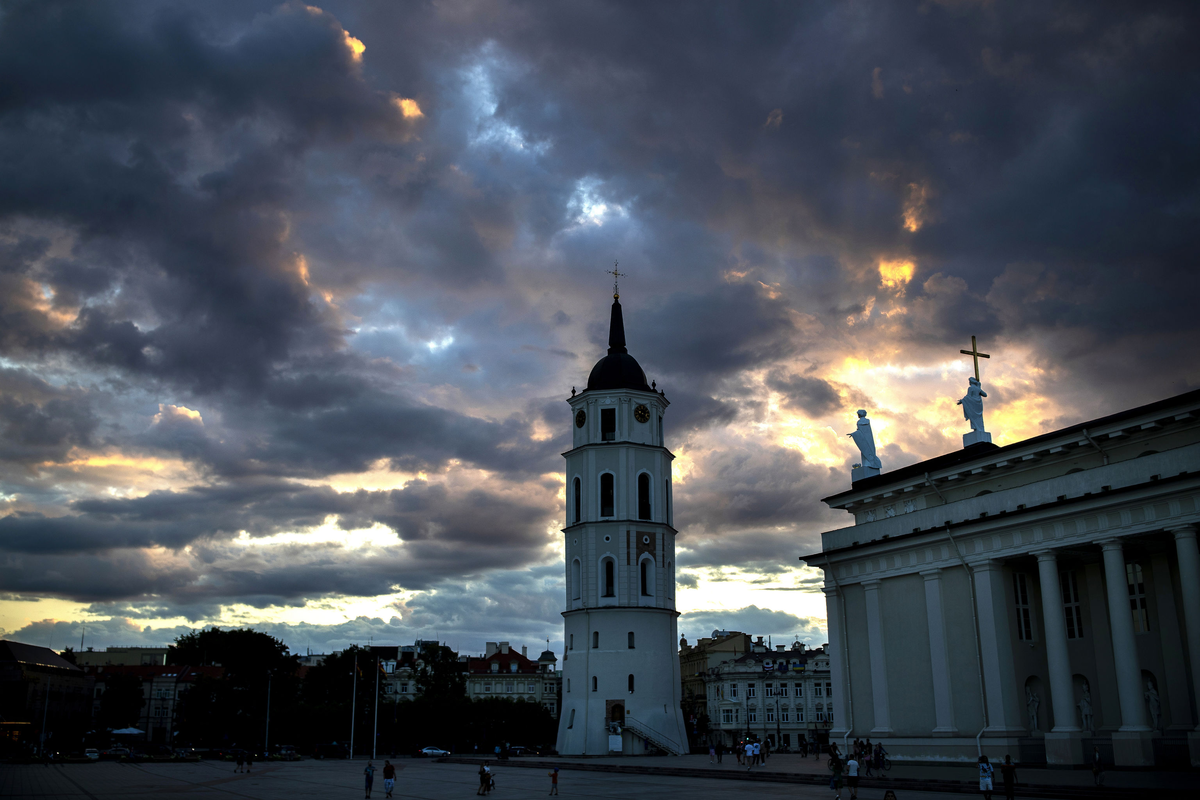 Соборная площадь в Вильнюсе, Литва // AP Photo / Mindaugas Kulbis