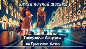 Блики Ночной Москвы: Гламурные Девушки на Прогулки Ночью
