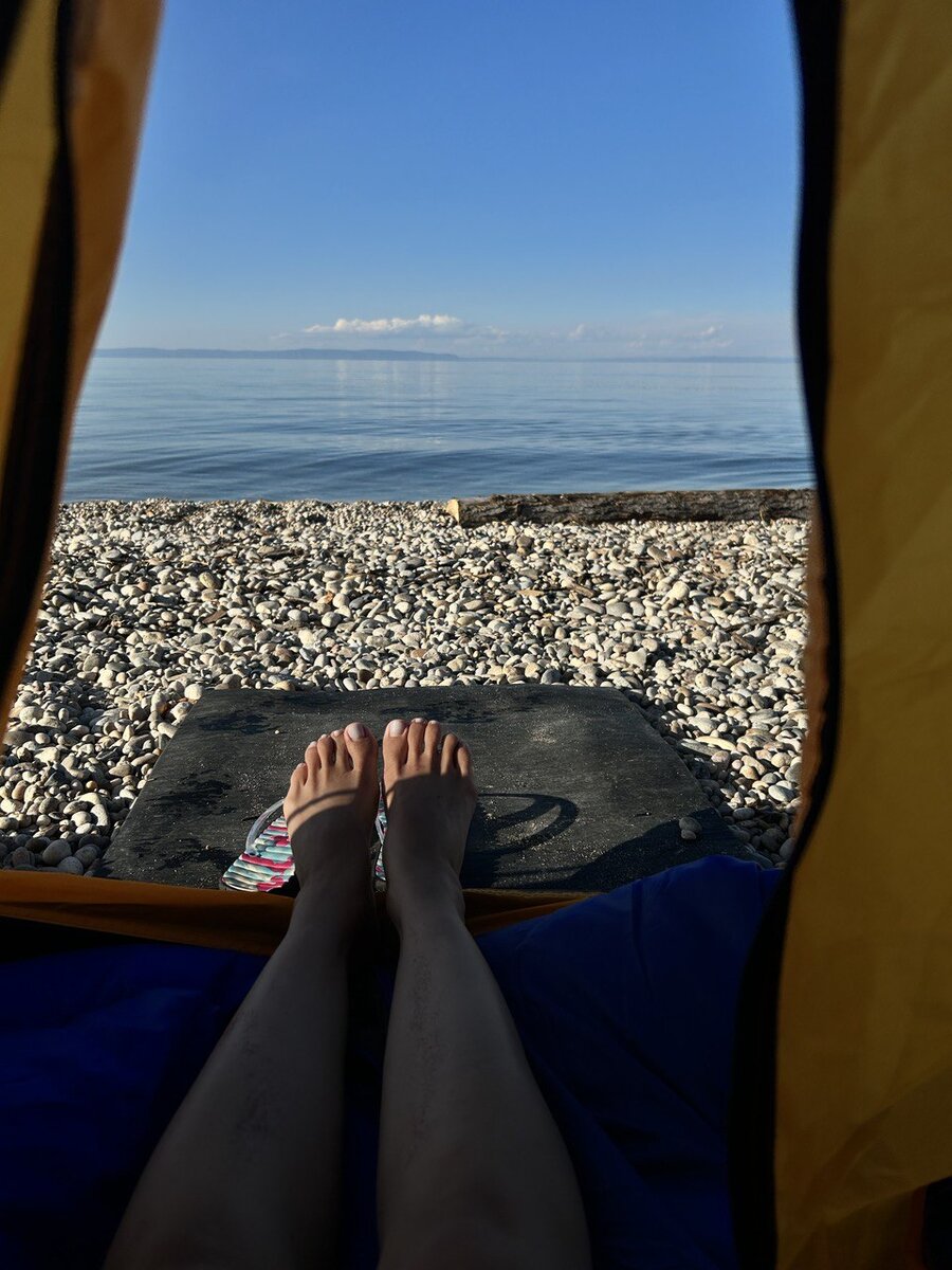 Утром на Байкале очень классно