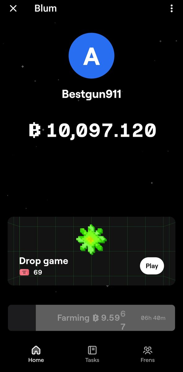 Начальный экран #Blum