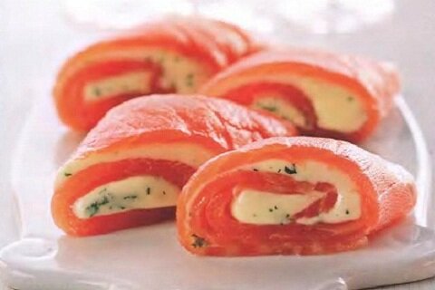 Рецепт Рулет из семги с сыром