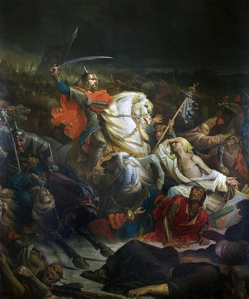    Св. князь Дмитрий Донской, «Куликовская битва». Адольф Ивон. 1859 год. Фото: Commons.wikimedia.org