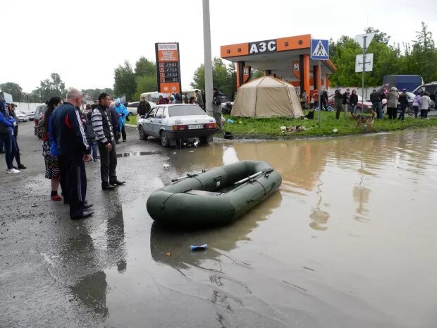     Наводнение в Бийске, 2014 год.архив "БР"