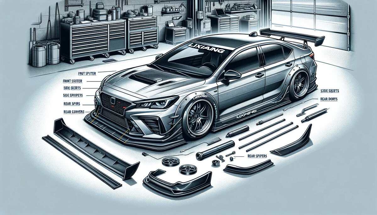 улучшение аэродинамики и установка обвесов Lixiang