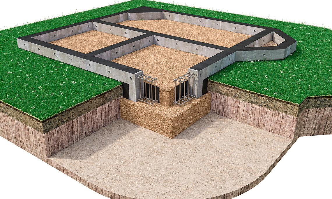 Какой фундамент нужен для дома – тип грунта и особенности закладки При строительстве дома под ключ  фундамент является основой всего строения.