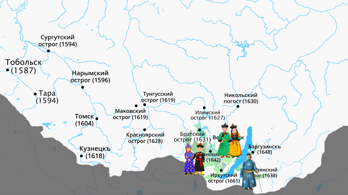 Крепости - остроги на Байкальских землях