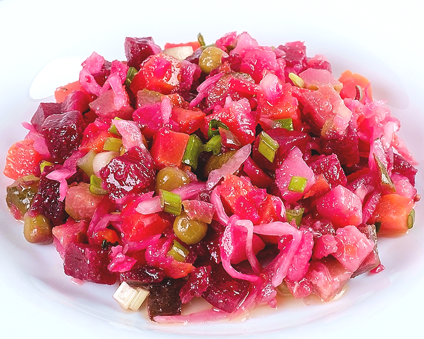"Vennigret" Russian Beet Salad - Delights Of Culinaria