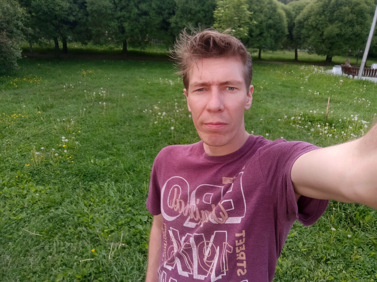 Все мои автопортреты сделаны, как правило, во время вечерних прогулок с младшим сыном.