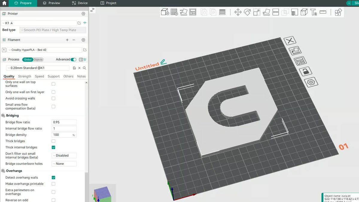 Orca slicer и Cura: в чем различия ? | 3D печать и 3D моделирование от  простого до сложного | Дзен