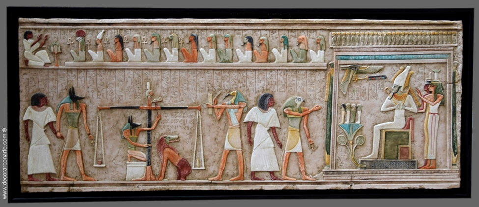 Египетская фреска "Суд Осириса"