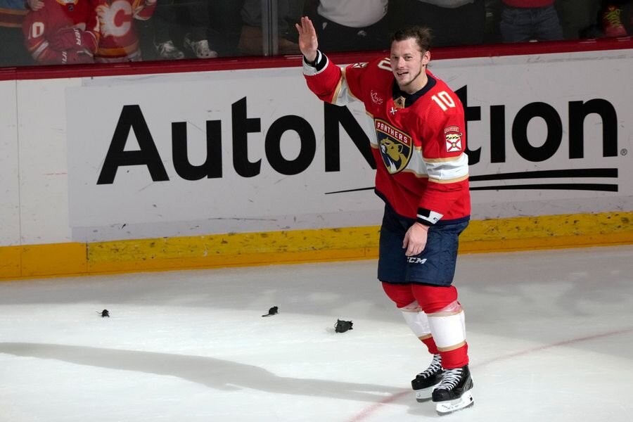    Нападающий клуба «Флорида Пантерз» Владимир Тарасенко © Lynne Sladky/AP/TASS