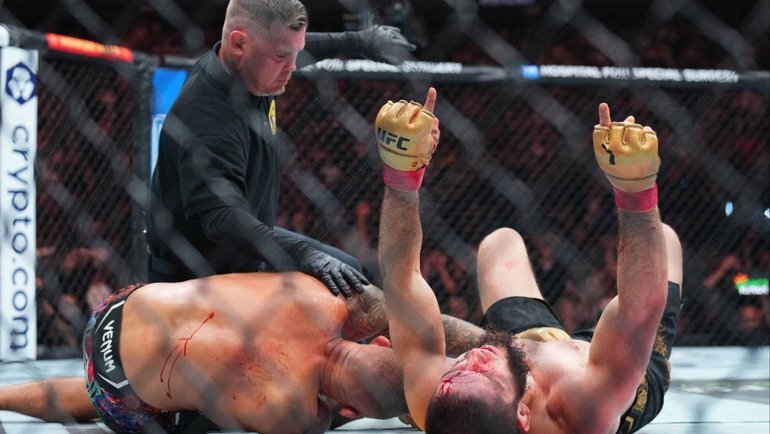    Ислам Махачев и Дастин Порье. USA Today Sports