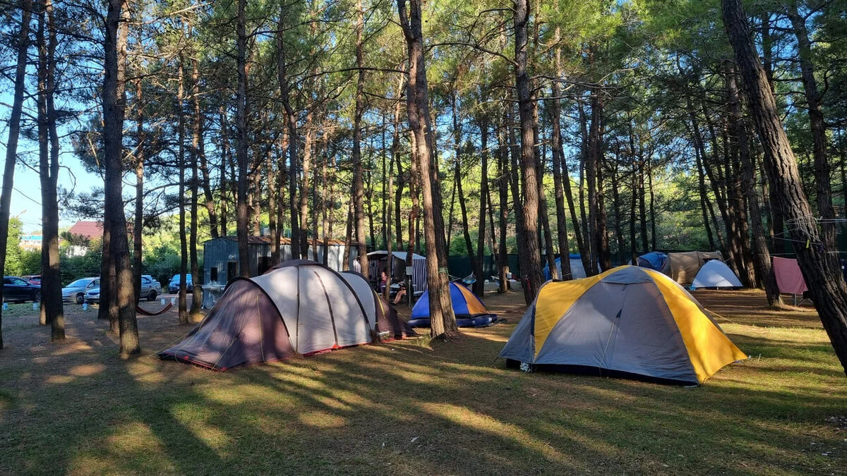 У кемпинга большая территория, поэтому места хватит всем. Фото: ALEX / Яндекс Карты