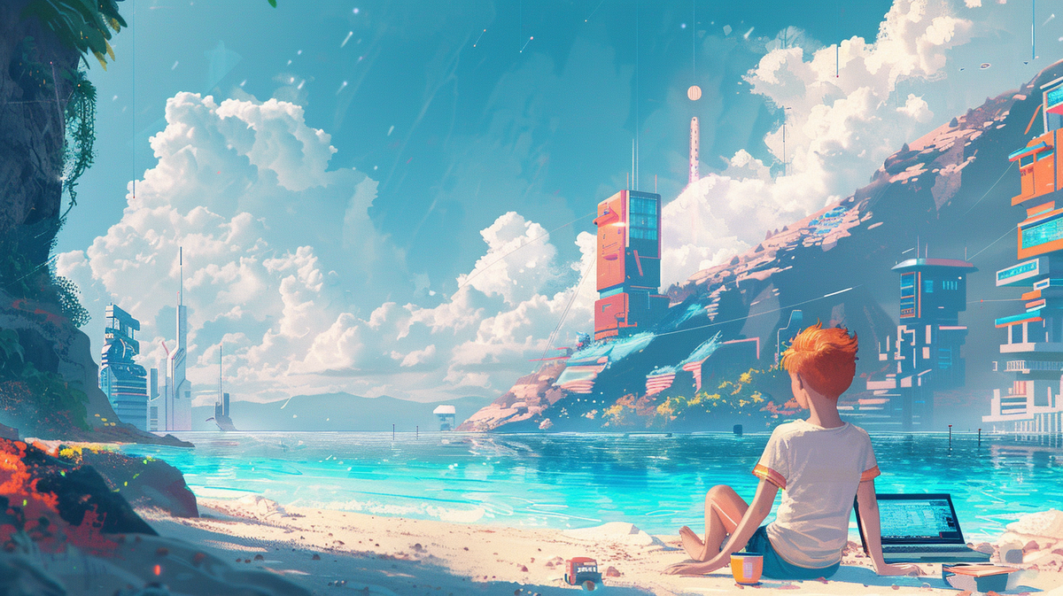 И море, конечно, море тоже ждет.... Фокус в том, что "учиться у моря" - миф. Но можно же помечтать)) вместе с midjourney