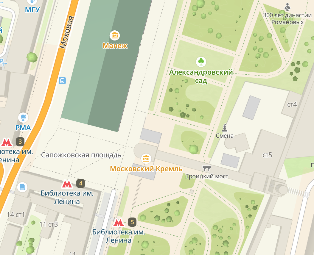 Сапожковская площадь на современной карте Москвы. Отсюда: https://2gis.ru