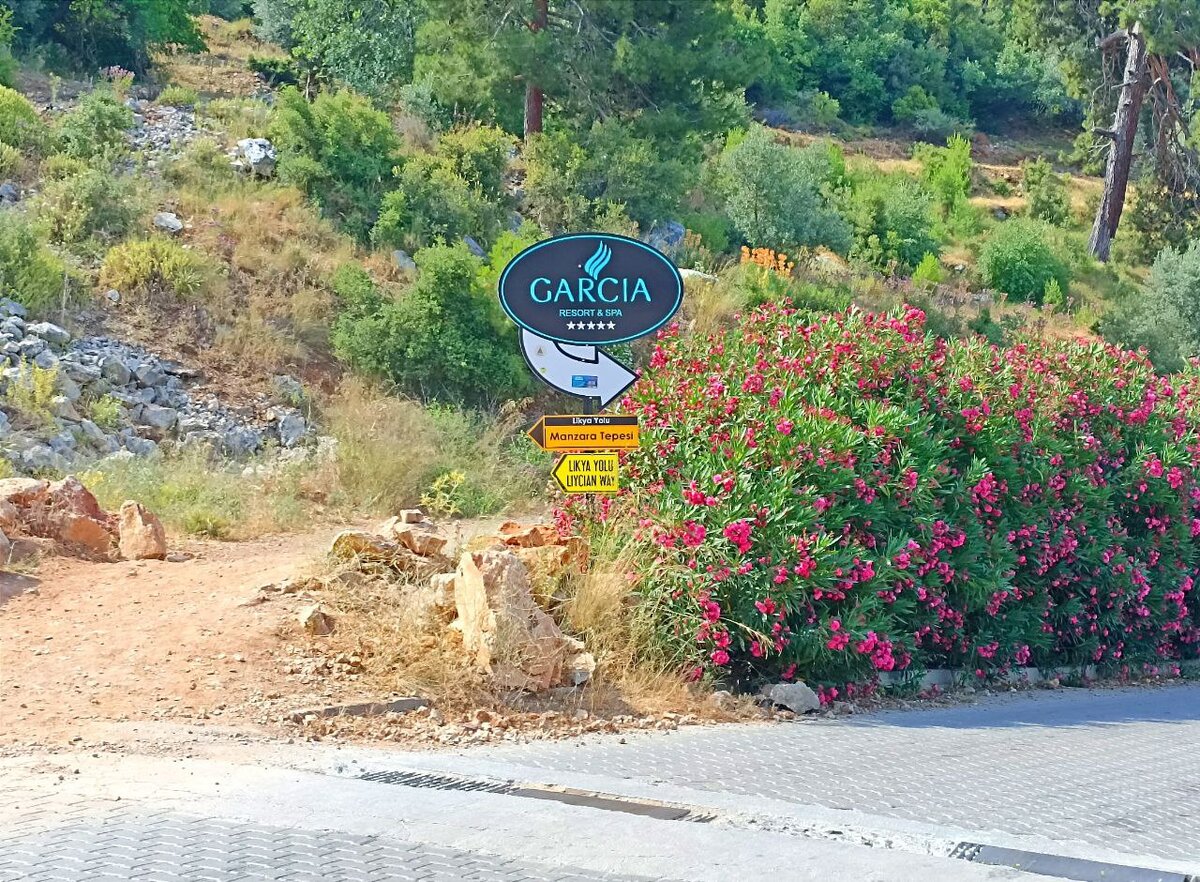 Дорожное покрытие заканчивается и начинается тропа