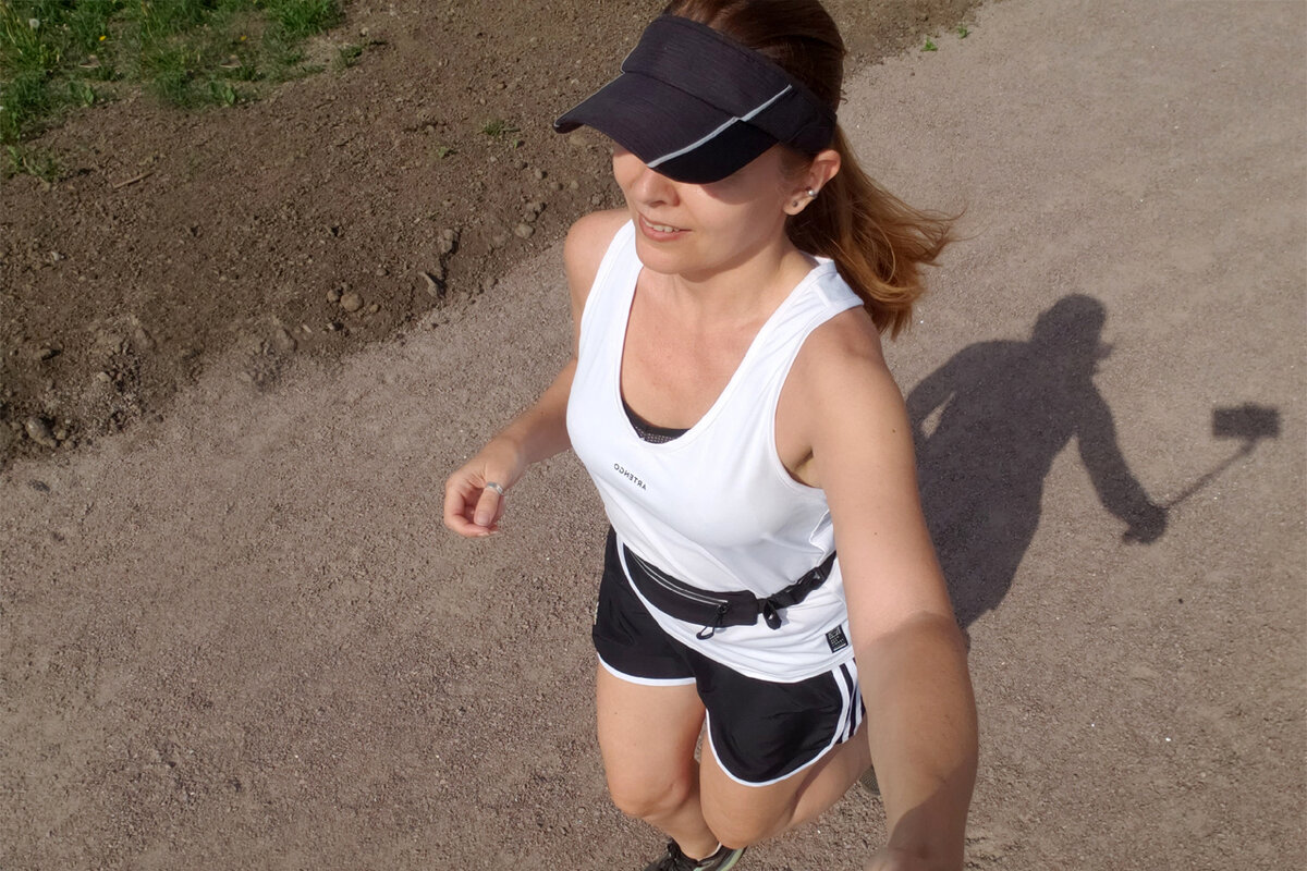 На пробежке в жаркую погоду
