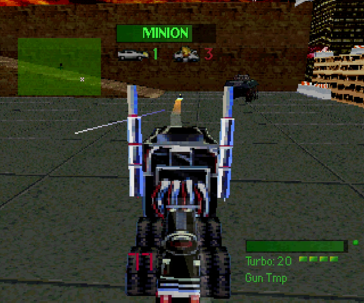 Поджанр автомобильных боёв не очень распространён на современной игровой сцене, но в конце 90-х годов он был очень популярным благодаря игре Twisted Metal.-2