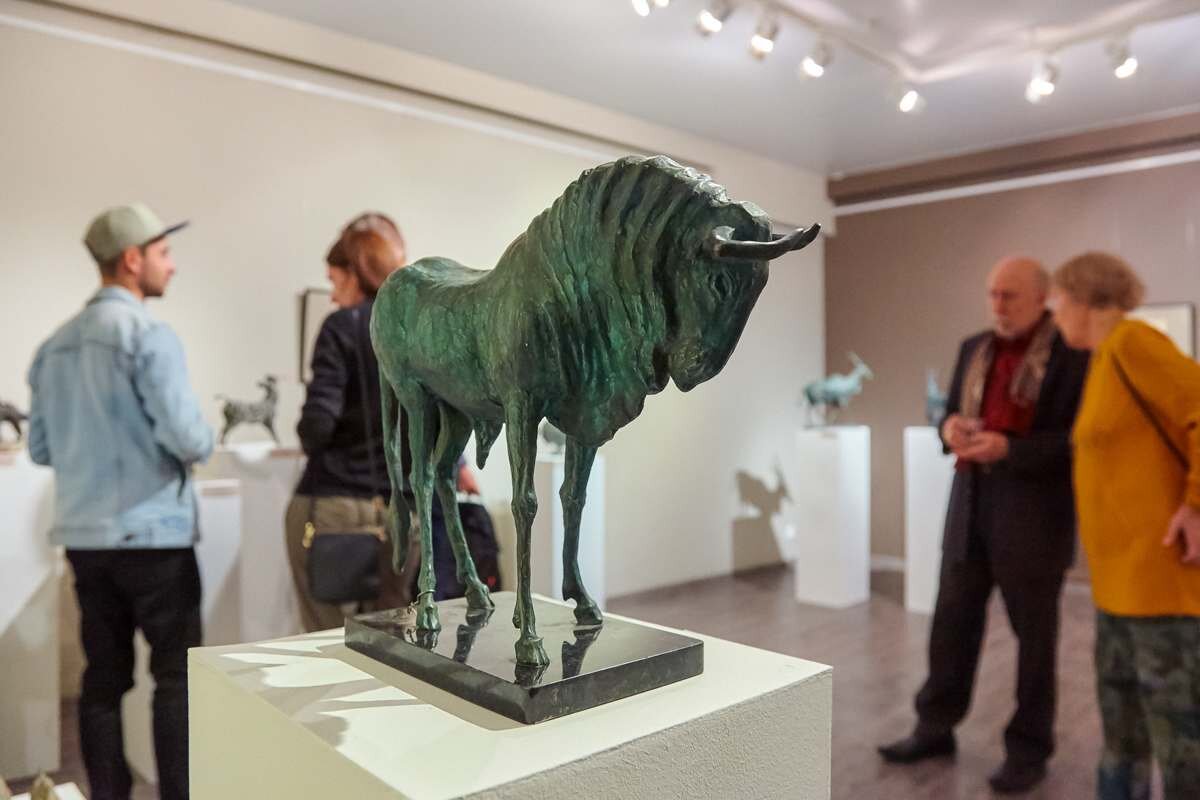 На выставке работ А. Марца