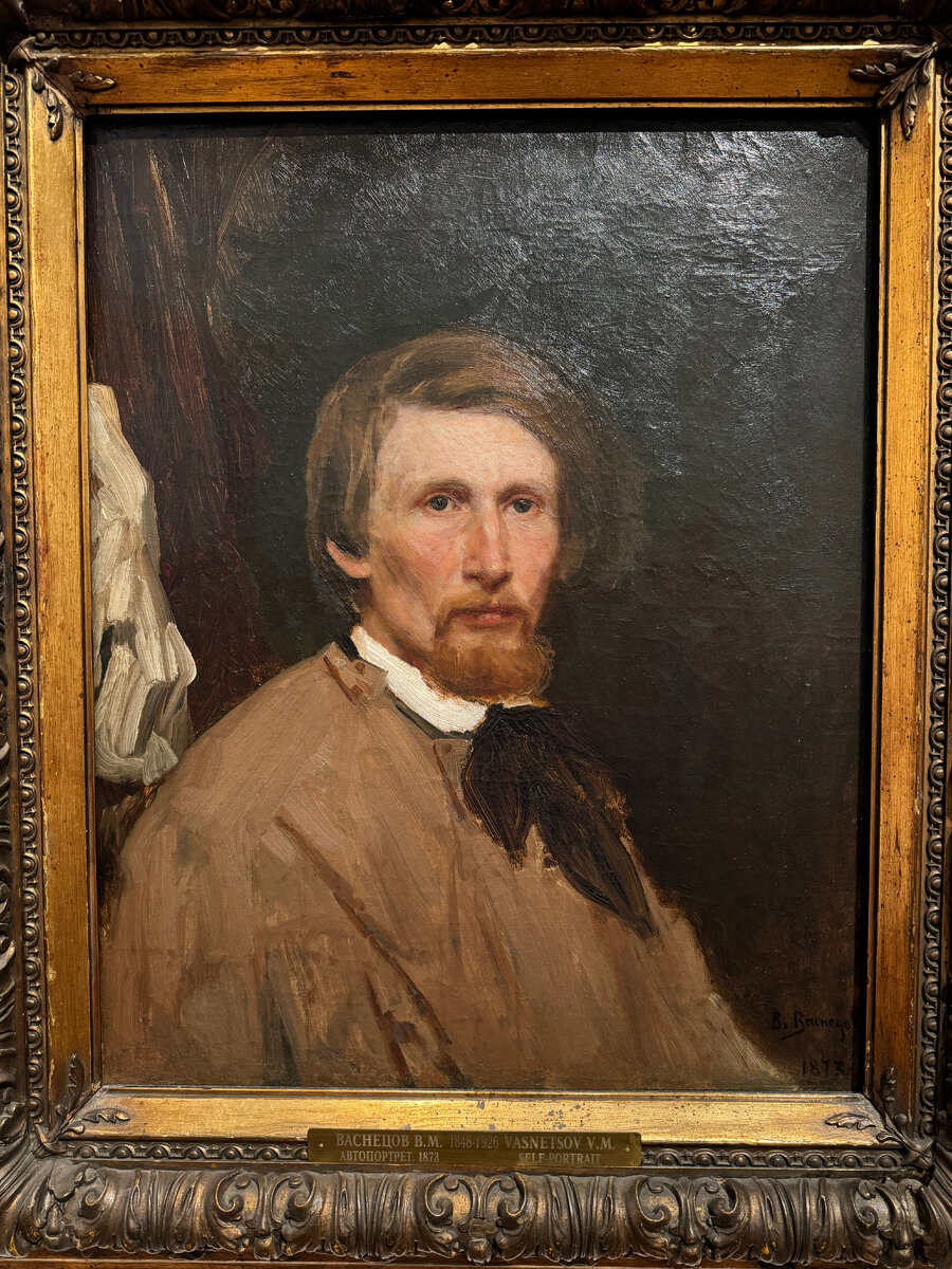 ВИКТОР Васнецов (1848-1926) АВТОПОРТРЕТ 1873 .Холст, масло Государственная Третьяковская галерея VIKTOR Vasnetsov (1848-1926) SELF-PORTRAIT 1873 Oil on canvas State Tretyakov Gallery, Moscow