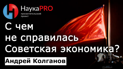 С чем не справилась Советская экономика? СССР: причины рождения и ухода – Андрей Колганов | Научпоп