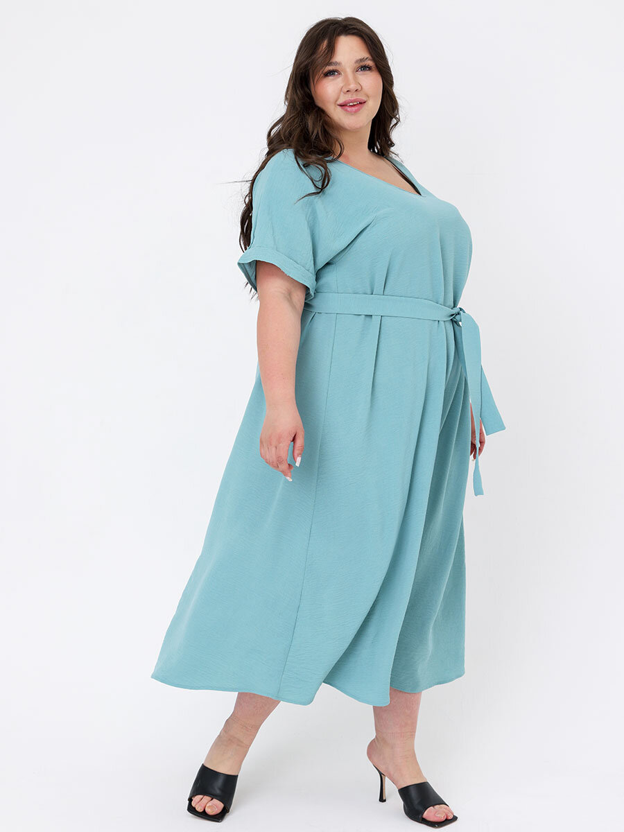 Струящееся летнее платье для беременных и кормящих. 3М-65525А(ВР) | 65525 BASIC PLUS Платье для беременных женщин с коротким рукавом 