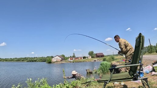 Это просто чудо рыбалка. Устали таскать рыбу. Карась на донки, карп на поплавок