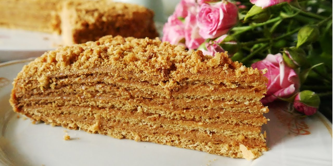 Рецепт медовика с вареной сгущенкой