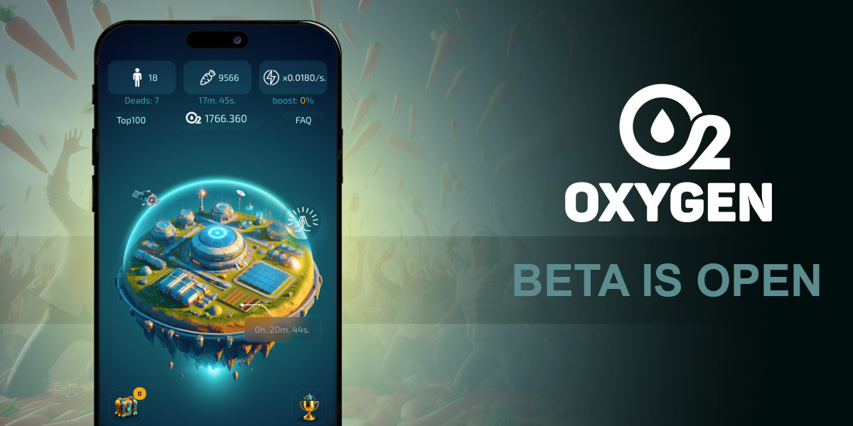 Тапалка, кликер — Oxygen Miner в Telegram.