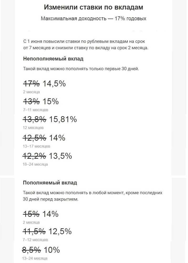 Скрин из рассылки Тинькофф банка
