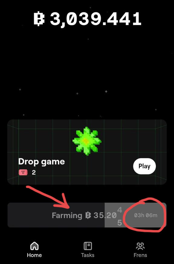 Фарм криптовалюты в Blum