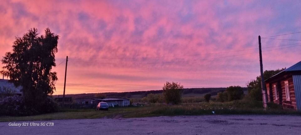    Закат в Алтайском крае. Источник: Барнаул 22