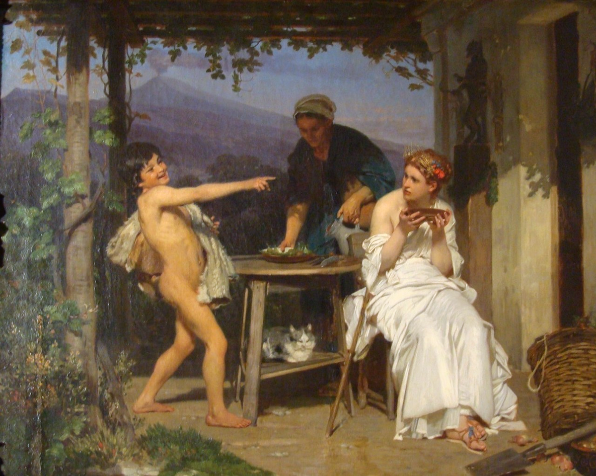 Эжен Эрнест Хиллемахер. Аскалаф смеется над Деметрой, 1877. Частная коллекция
