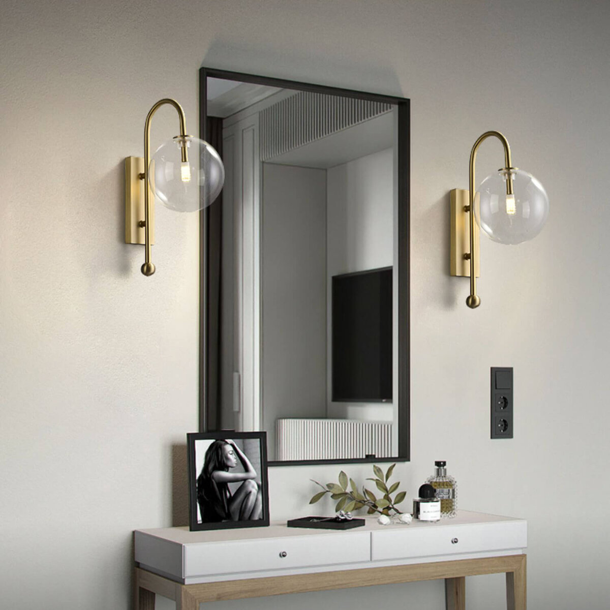 Настенные светильники в виде шара