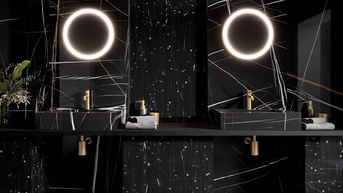 На фото: Коллекция Шарм Делюкс, цвет Сахара Нуар 